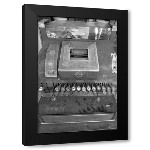 Cash Register Black Modern Wood Framed Art Print with Double Matting by Phillip, Jamie
