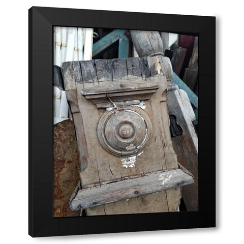 Vintage Wood Black Modern Wood Framed Art Print with Double Matting by Phillip, Jamie