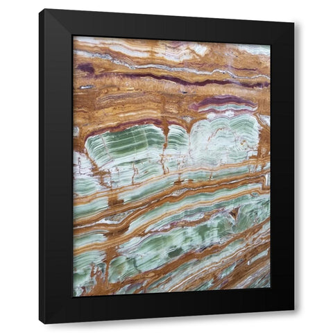 Marble Glaze Black Modern Wood Framed Art Print with Double Matting by Phillip, Jamie
