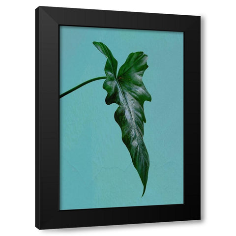 Leaf Me Alone Black Modern Wood Framed Art Print by Phillip, Jamie