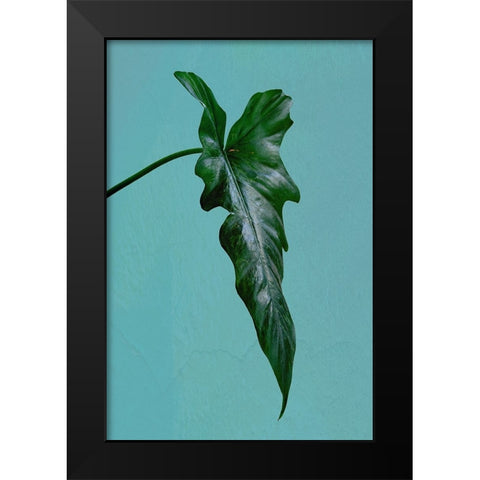 Leaf Me Alone Black Modern Wood Framed Art Print by Phillip, Jamie