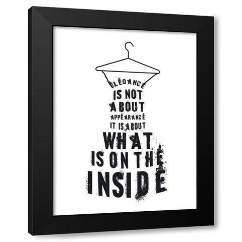 Elegance Black Modern Wood Framed Art Print with Double Matting by Phillip, Jamie