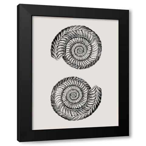 Vintage Ocean Black Modern Wood Framed Art Print with Double Matting by Phillip, Jamie