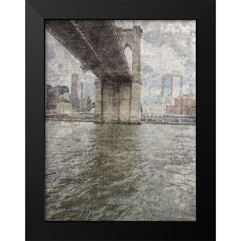 BKLN BRDG Black Modern Wood Framed Art Print by Phillip, Jamie