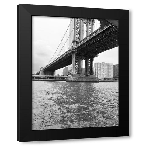 MANHT BRDG 2 Black Modern Wood Framed Art Print with Double Matting by Phillip, Jamie