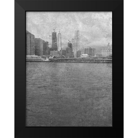 NY Black Modern Wood Framed Art Print by Phillip, Jamie