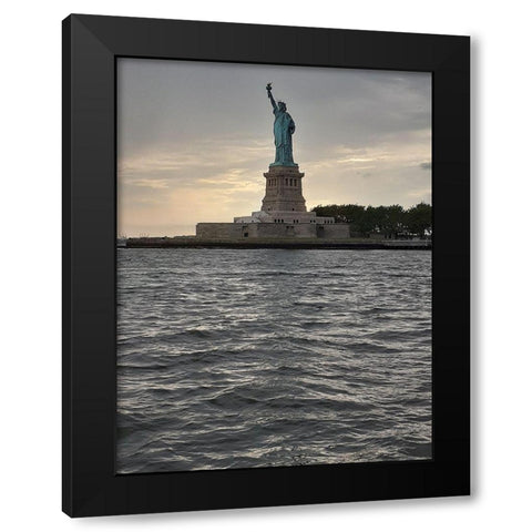 Stat 1 Black Modern Wood Framed Art Print with Double Matting by Phillip, Jamie