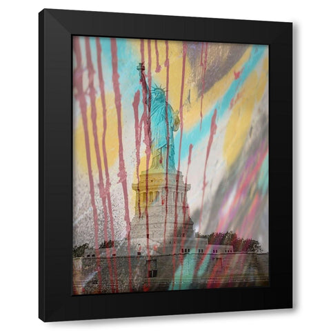 Stat 2 Black Modern Wood Framed Art Print with Double Matting by Phillip, Jamie
