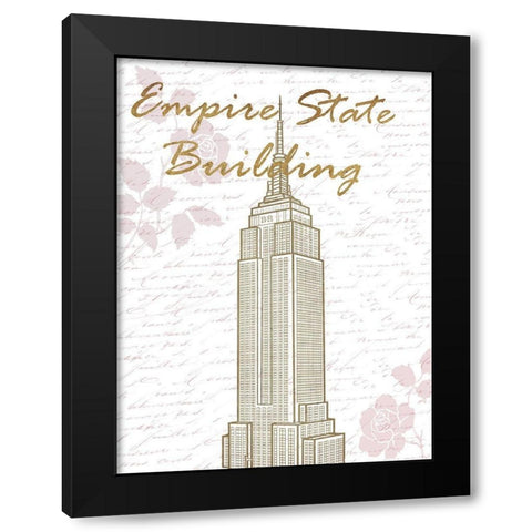 Empire NY Black Modern Wood Framed Art Print with Double Matting by Phillip, Jamie