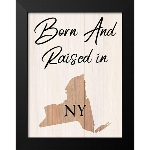 New York Black Modern Wood Framed Art Print by Phillip, Jamie
