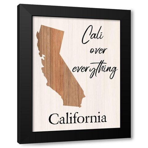 California Black Modern Wood Framed Art Print with Double Matting by Phillip, Jamie