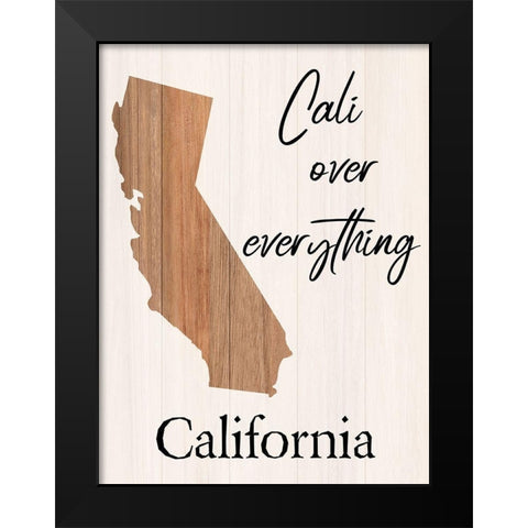California Black Modern Wood Framed Art Print by Phillip, Jamie