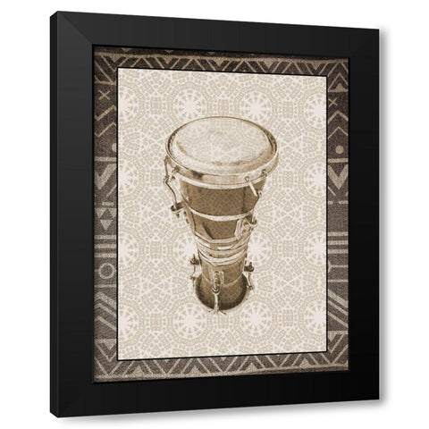 Ethnic 2 Black Modern Wood Framed Art Print by Phillip, Jamie