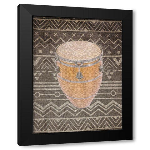 Ethnic 1 Black Modern Wood Framed Art Print by Phillip, Jamie