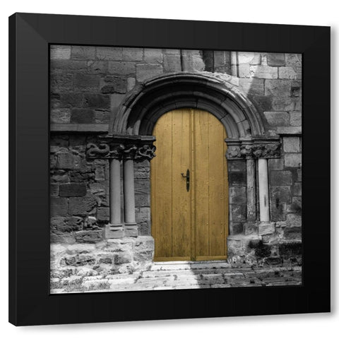 Golden Entrance Black Modern Wood Framed Art Print with Double Matting by Phillip, Jamie