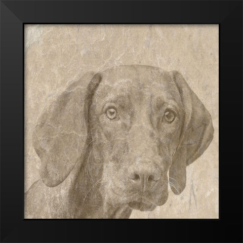 Puppylove Black Modern Wood Framed Art Print by Phillip, Jamie