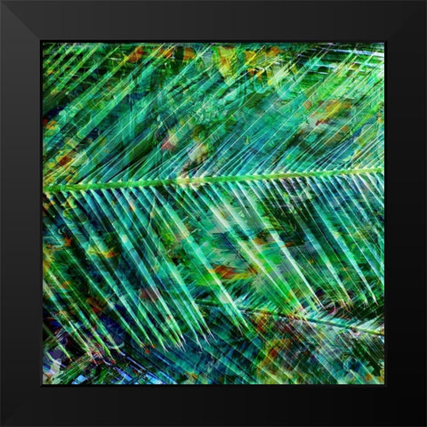 Tropical Palm Black Modern Wood Framed Art Print by Phillip, Jamie