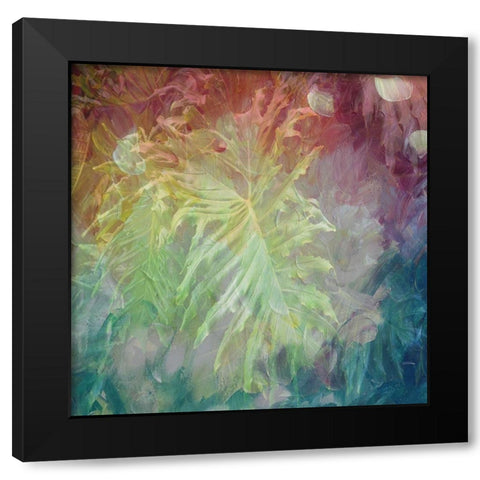 Blazig Tropics Black Modern Wood Framed Art Print by Phillip, Jamie