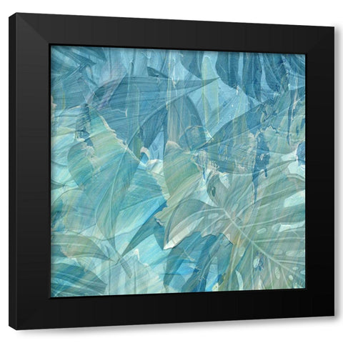Blue Tropics Black Modern Wood Framed Art Print by Phillip, Jamie