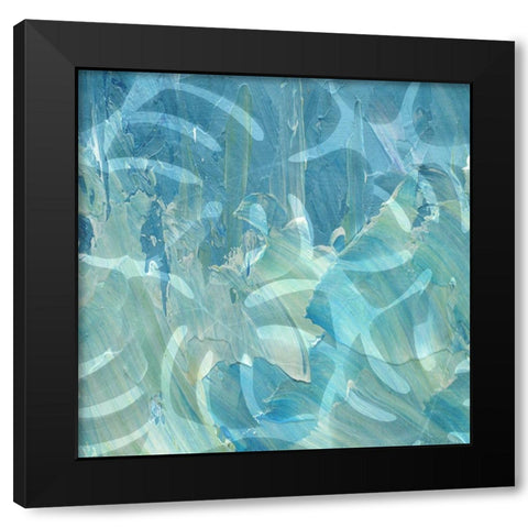 Blue Tropics 2 Black Modern Wood Framed Art Print by Phillip, Jamie