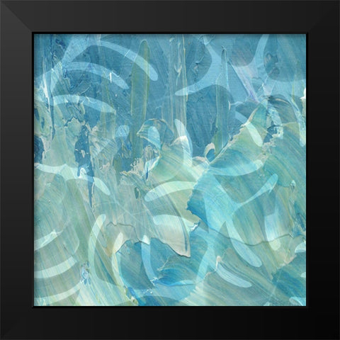 Blue Tropics 2 Black Modern Wood Framed Art Print by Phillip, Jamie