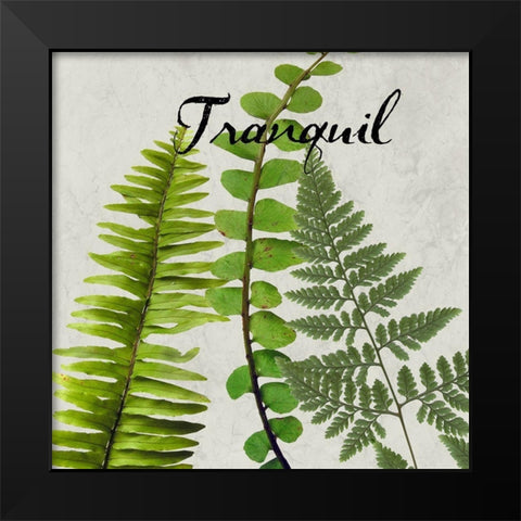 Tranquil Black Modern Wood Framed Art Print by Phillip, Jamie