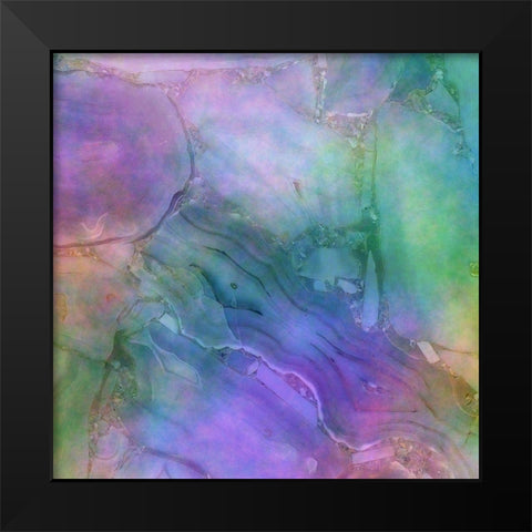 Blending Crystal 2 Black Modern Wood Framed Art Print by Phillip, Jamie