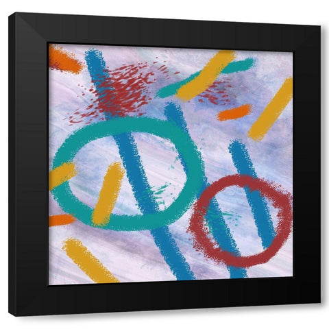 Blanch Abstract 2 Black Modern Wood Framed Art Print by Phillip, Jamie