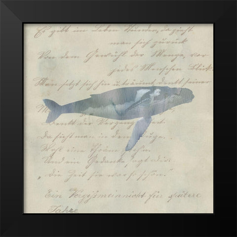 Whale Done Black Modern Wood Framed Art Print by Phillip, Jamie