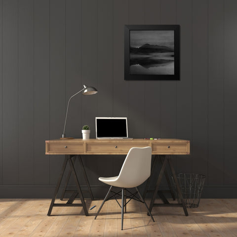 Wooden Lodge 2 Black Modern Wood Framed Art Print by Phillip, Jamie