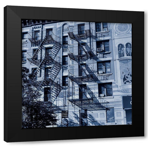 Urban Life 1 Black Modern Wood Framed Art Print with Double Matting by Phillip, Jamie