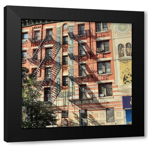 Urban Life 2 Black Modern Wood Framed Art Print with Double Matting by Phillip, Jamie