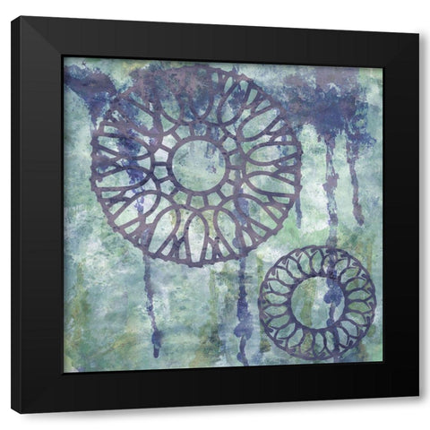 Abstract Mountain 1 Black Modern Wood Framed Art Print by Phillip, Jamie