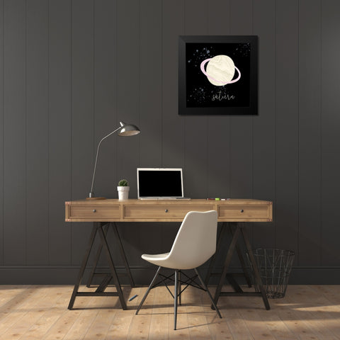 Saturn Black Modern Wood Framed Art Print by Phillip, Jamie