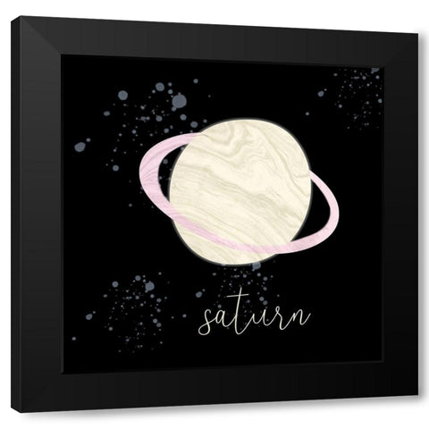 Saturn Black Modern Wood Framed Art Print by Phillip, Jamie