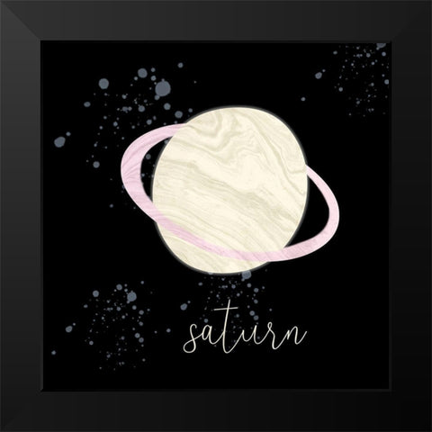 Saturn Black Modern Wood Framed Art Print by Phillip, Jamie