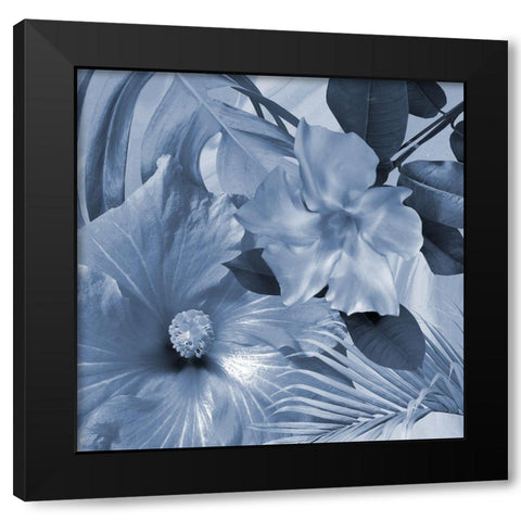 Tropical Floral 4 Black Modern Wood Framed Art Print by Phillip, Jamie