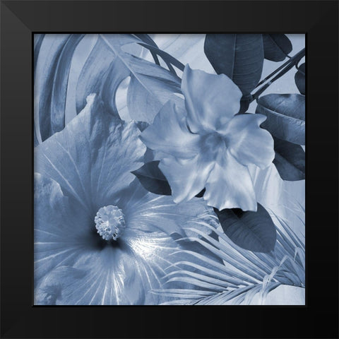 Tropical Floral 4 Black Modern Wood Framed Art Print by Phillip, Jamie