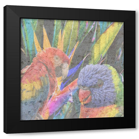 Tropical Paradise Black Modern Wood Framed Art Print by Phillip, Jamie