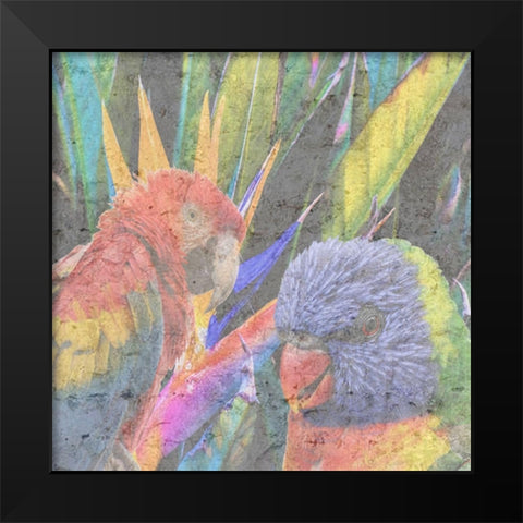 Tropical Paradise Black Modern Wood Framed Art Print by Phillip, Jamie