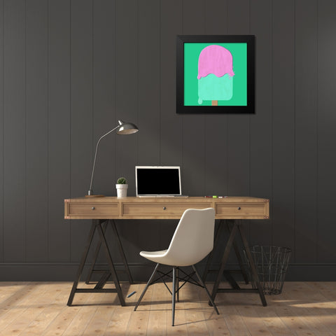 Pop Pop Pop Black Modern Wood Framed Art Print by Phillip, Jamie