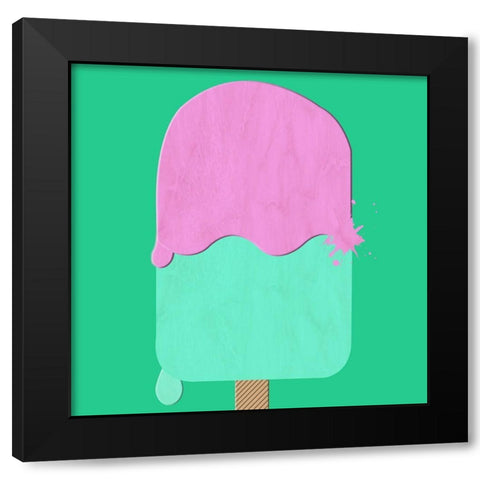 Pop Pop Pop Black Modern Wood Framed Art Print with Double Matting by Phillip, Jamie