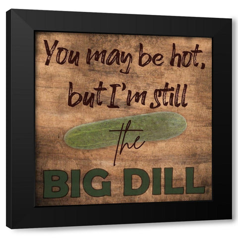 Kitchen Talk 2 Black Modern Wood Framed Art Print with Double Matting by Phillip, Jamie