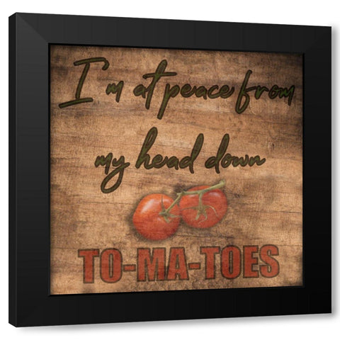 Kitchen Talk 5 Black Modern Wood Framed Art Print with Double Matting by Phillip, Jamie