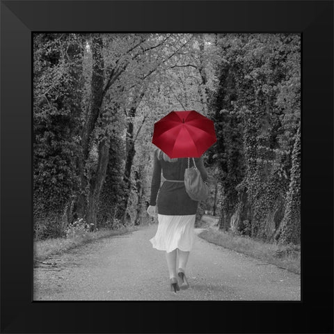 Elegant Step Black Modern Wood Framed Art Print by Phillip, Jamie