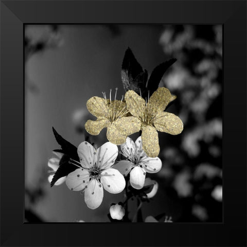Black and Gold Beauty 1 Black Modern Wood Framed Art Print by Phillip, Jamie