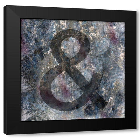 Symbol 1 Black Modern Wood Framed Art Print with Double Matting by Phillip, Jamie