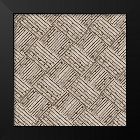 Mellow Geo Black Modern Wood Framed Art Print by Phillip, Jamie