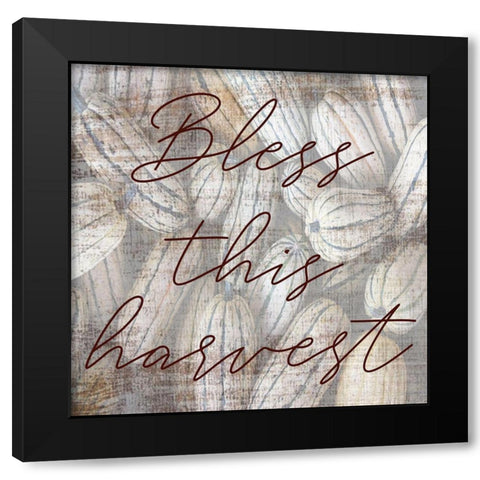 Bless This Harvest Black Modern Wood Framed Art Print by Phillip, Jamie