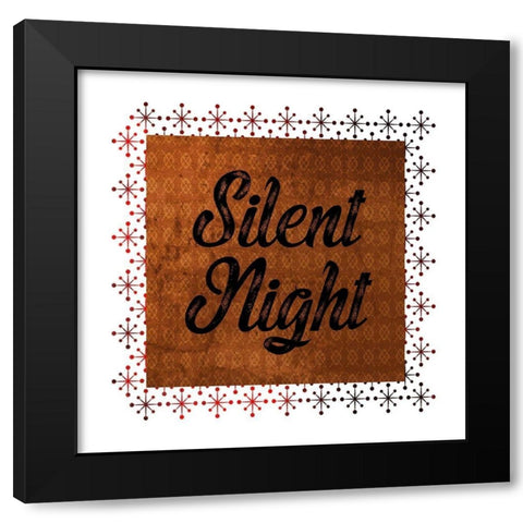 Silent Night Black Modern Wood Framed Art Print with Double Matting by Phillip, Jamie